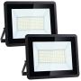 100W LED Flood Light Outdoor HWay 11000lm Outside 600W Equivalent Floodlights IP66 Waterproof Exterior Security Lights, 5000K Daylight White Super Bright Lighting for Yard, Garden, Playground