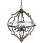 Sea Gull Lighting 5124906-846 Socorro Transitional Six Hall/Foyer Hanging Modern Light Fixture, Stardust/Cerused Oak Finish