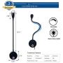 Bedside Reading Lights, Head Adjustable Minimalist LED Bed Reading Lamp, Dimmable Touch Switch Bedside Lamp for Bedroom Living Room Office, Reading Lights for Bed headboard