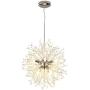 GDLMA Modern Sputnik Chandelier 8-Light Crystal Pendant Lamp for Bedroom,Dining Room,Living Room (Silver)