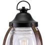 Westinghouse Lighting 6578800 Canyon Rustic One-Light Outdoor Post Top Light Fixture Textured Black and Barnwood Finish, Clear Glass