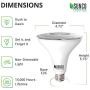 Sunco Lighting 4 Pack PAR38 LED Bulb with Dusk-to-Dawn Photocell Sensor, 15W=120W, 4000K Cool White, 1250 LM, Auto On/Off, Security Spotlight Indoor/Outdoor - UL