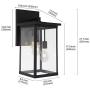 TODOLUZ 3-Lights Indoor Wall Lantern Outdoor Lighting Fixtures Wall Mount, Exterior Wall Light for Entryway Porch Doorway