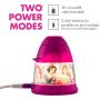 Projectables Disney Princess LED 8 Image Night Light, Powered by Micro-USB Plug-in or Battery Operated, Moana, Cinderella, Rapunzel, Jasmine, and More, Ideal for Bedroom, Nursery, 43684