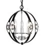 Black Chandelier Small Orb Chandelier Lighting Modern Crystal Chandeliers 3 Light Sphere Chandeliers for Dining Room Black Chandelier Small Orb Chandelier Lighting Modern Crystal Chandeliers 3 Light Sphere Chandeliers for Dining Room