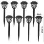 LANSGARINE 8 Pack Solar Pathway Lights Outdoor Waterproof,Solar Powered Garden Lights, LED Solar Yard Lighting for Landscape,Lawn, Patio, Walkway, Driveway(Warm White)