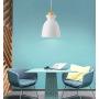 LAKIQ Modern Mini Colorful Pendant Light Nordic Lovely Hanging Ceiling Lighting Kitchen Island Lights for Dining Room Restaurant Bar Living Room (White)