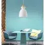 LAKIQ Modern Mini Colorful Pendant Light Nordic Lovely Hanging Ceiling Lighting Kitchen Island Lights for Dining Room Restaurant Bar Living Room (White)