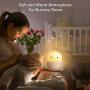 Baby Night Light for Kids, Chick Silicone Lamp Touch Sensor Light for Children Birthday Present Brightness Adjustable Toddler Night Lamp for Boys Girls Beside Desk Bedroom