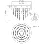 Maxax Flush Mount Crystal Chandelier 3 Lights Ceiling Lighting Fixture for Walking Way Living Room, Bedroom,Kitchen, Bathroom.(Chrome) (OM24)