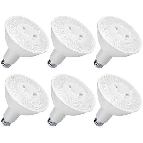 PAR38 LED Flood Light 5000K Daylight Dimmable 15W(100W Halogen Equivalent) E26 1600LM 40 Degree Spotlight Bulbs for Outdoor Indoor Ceiling Recessed Lighting 6-Pack¡­