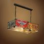 LITFAD Industrial Multi-Light Pendant Light with Rust Rectangle Shade 3 Lights Kitchen Island Lights Vintage Ceiling Hanging Light Chandelier for Dining Room Restaurant Coffee Shop Bar
