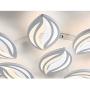 SUSUO Minimalist LED Ceiling Lights Petal Design Semi Flush Light Contemporary Metallic LED Lighting Fixture for Living Room Bedroom in Cool White, 48W, 6000K