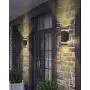 LMS 2 Pack LED Semi Cylinder Up and Down Lights Outdoor Wall Lights 3000k 14W 1120lm, Modern Aluminum Waterproof Outdoor Wall Sconce Wall Mount, Black LMS-WL10 LMS 2 Pack LED Semi Cylinder Up and Down Lights Outdoor Wall Lights 3000k 14W 1120lm, Modern Aluminum Waterproof Outdoor Wall Sconce Wall Mount, Black LMS-WL10