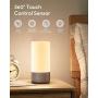 Table Lamp Touch Sensor Bedside Lamps Nightstand lamp, BCMASTER Desk Lamps Dimmable Color Changing RGB Warm White Touch Lamps Night Light for Bedroom, Baby Kids Room, Living Room and Office