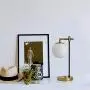 Loclgpm Brass Gold Globe Table Lamp, Mdoern Night Light with Adjustable White Globe Glass and Metal Base, Decorative Nightstand Desk Lamp for Living Room, Bedside, Bedroom, Office, Home Decor Loclgpm Brass Gold Globe Table Lamp, Mdoern Night Light with Adjustable White Globe Glass and Metal Base, Decorative Nightstand Desk Lamp for Living Room, Bedside, Bedroom, Office, Home Decor