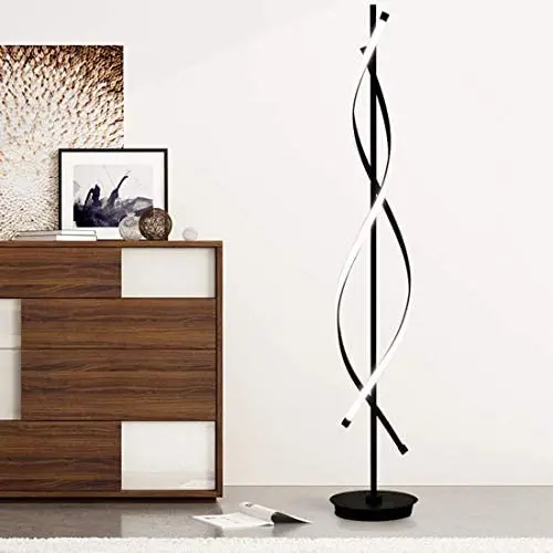 30W LED Floor Lamp Remote Control Dimmable Spiral Floor Lamp Indoor Lamp Floor Lamp for Living Rooms Family Rooms Bedrooms Offices Lighting (Black) 30W LED Floor Lamp Remote Control Dimmable Spiral Floor Lamp Indoor Lamp Floor Lamp for Living Rooms Family Rooms Bedrooms Offices Lighting (Black)
