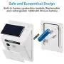 TORCHSTAR Outdoor LED Solar Powered Motion Sensor Light, IP65 Waterproof Wireless Outdoor Wall Lighting for Driveway, Patio, Garage, Porch, 6500K Pure White, White, Pack of 4
