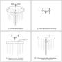 3 Lights Mini Crystal Flushmount Chandelier Fixture, Crystal Ceiling Lamp, H10.4'' X W9.8'', Elegant Modern Flush Mount Ceiling Light for Bedroom, Hallway, Bar, Living Room, Dining Room, Chrome(G9 Base) 3 Lights Mini Crystal Flushmount Chandelier Fixture, Crystal Ceiling Lamp, H10.4'' X W9.8'', Elegant Modern Flush Mount Ceiling Light for Bedroom, Hallway, Bar, Living Room, Dining Room, Chrome(G9 Base)