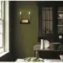 MOTINI Double Gold Wall Sconce Lighting Black and Brushed Brass Metal Vanity Light for Bathroom Bedroom, 2-Light E12 Candelabra Sconces, Gold