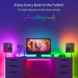 Govee RGBIC LED Strip Lights, Color Changing LED Lights with App Control, 44 Scene Modes, Music Mode, Easy Installation Light Strip for Bedroom, Kitchen, Party, Living Room