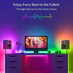 Govee RGBIC LED Strip Lights, Color Changing LED Lights with App Control, 44 Scene Modes, Music Mode, Easy Installation Light Strip for Bedroom, Kitchen, Party, Living Room