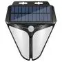 Solar Lights Outdoor with Motion Sensor Wall Light Flood Light Security Lights IP65 Waterproof Solar Power for Front Door Garden Patio Yard Garage Deck Steps entryways (White)