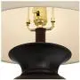 Traditional Table Lamps Set of 2 Dark Bronze Urn Ivory Tapered Drum Shade for Living Room Family Bedroom Nightstand - Regency Hill Traditional Table Lamps Set of 2 Dark Bronze Urn Ivory Tapered Drum Shade for Living Room Family Bedroom Nightstand - Regency Hill