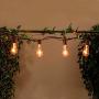 Goothy ST40 10Ft Outdoor Patio String Lights,Set of 10 Glass C9/E17 Intermediate Base Edison Style Bulb String Lights Garden/Backyard Party/Wedding Outdoor String Lights(Plus 1 Extra Bulbs)-White