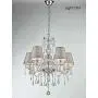 Saint Mossi Chrome K9 Crystal Chandelier Lighting LED Ceiling Light Fixture Pendant Lamp for Dining Room Bathroom Bedroom Livingroom 5 E12 LED Bulbs Required Height 26 x Width 24