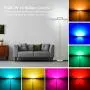 Wixann Smart Led Floor Lamp - Torchiere RGBW Smart Lamp Work with Alexa Google Home, 2000LM Dimmable Bright Standing Lamp for Living Rooms Bedroom Offices, Remote Control Via Smart Life - White