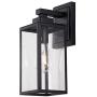 Outdoor Light Fixtures Lantern Wall Mount，Matte Black Wall Sconce Light Fixtures, Fixture with Clear Glass Shade for Entryway, Porch, Patio Doorway