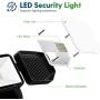 Freelicht 3100LM LED Security Light Outdoor, Switch Controlled Flood Light, 30W 5000K Super Bright Black Exterior Light, 2 Adjustable Heads, Ip65 Waterproof for Yard, Garage, Patio, Porch, Black