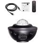 Foreita Music Night Light Projector - Night Light Projector with Remote Timer Music Speaker Different Lighting Show Adjustable Patterns Remote Control Light for Bedroom Living Room