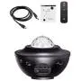 Foreita Music Night Light Projector - Night Light Projector with Remote Timer Music Speaker Different Lighting Show Adjustable Patterns Remote Control Light for Bedroom Living Room