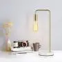 HAITRAL Industrial Table Lamp Gold - Small Desk Lamp for Bedroom, Office, Living Room