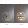 BOKT Sputnik Chandelier 18-Light Modern Fireworks Crystal Chandelier Golden Brass Hanging Pendant Light Christmas Light for Bedroom Living Dining Room