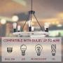 Kira Home Jericho 25'' 6-Light Large Rustic Farmhouse Wagon Wheel Chandelier, Round Kitchen Island Light, Textured Black Accents + White Ash Wood Style Finish