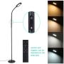 Floor Lamp, Tomshine Touch LED Floor Lamp Stepless Dimming with Remote Control, 4 Colors Temperatures Standing Lamp with Gooseneck for Living Room Bedroom Office Reading