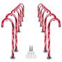 amsike Cane Candy Lights Pathway Markers - 12 Sets Outdoor Christmas Candy Cane Pathway Markers - Holiday Walkway Lights Outdoor Ornaments Xmas Outside Decoration for Yard Lawn (12) amsike Cane Candy Lights Pathway Markers - 12 Sets Outdoor Christmas Candy Cane Pathway Markers - Holiday Walkway Lights Outdoor Ornaments Xmas Outside Decoration for Yard Lawn (12)