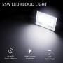 Olafus 4 Pack 35W LED Flood Lights, 3800LM Ultra Bright Floodlight, IP66 Waterproof Outdoor Security Lights, 5000K Daylight White Exterior Lighting for Patio, Backyard, Garden, Porch, Yard