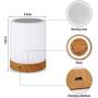 Night Light, Lightimes Touch Lamp for Bedrooms Living Room Portable Table Bedside Lamps with USB Rechargeable Internal Battery Dimmable Warm White Light & Color Changing RGB … (Wood)