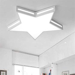 RUNNUP LED Flush Mount Ceiling Light Star Shade Minimalist Modern Ceiling Lighting Fixtures Cute Decoration Lights for Childrens Bedroom, Boys and Girls Room 16inch Cool Light A