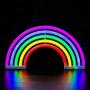 Rainbow Neon Signs Lights for Wall Decor, USB/ Battery LED Night Light for Bedroom, Decorative Neon Sign Light for Bedroom, Valentines Day, Christmas, Birthday Party, Living Room, Girls, Kids Room