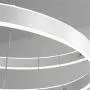 LED Chandeliers - BAYCHEER Modern Foyer Circular Pendant Lights Adjustable Hanging Ceiling Lights Fixtures Contemporary 3 Rings Lighting Dining Room Living Room Natural Light in White