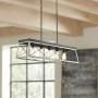Briarwood Collection Whitewashed Five-Light Farmhouse Linear Chandelier