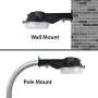 NaturaLED 25 watt -120-277volt - Outdoor LED Barn Light Dusk-to-Dawn Security Yard Light with Photocell - 4000K, Set of 4