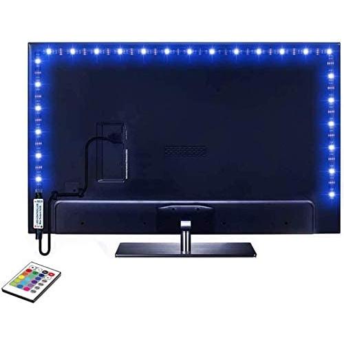 Led Strip Lights 6.56ft for 40-60in TV, 16 Color Changing 5050 LEDs Bias Lighting for HDTV,USB LED TV Backlight Kit with Remote