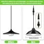 2 Pack Solar Lights Outdoor, Cord LED Solar Shed Lights 32.8FT, Remote Control Pendant Lamp with Adjustable Solar Panel, IP65 Waterproof for Indoor Home Decor Outdoor Garden Patio Yard-Daylight White 2 Pack Solar Lights Outdoor, Cord LED Solar Shed Lights 32.8FT, Remote Control Pendant Lamp with Adjustable Solar Panel, IP65 Waterproof for Indoor Home Decor Outdoor Garden Patio Yard-Daylight White