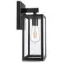Outdoor Wall Lantern, Exterior Waterproof Wall Sconce Light Fixture, Matte Black Anti-Rust Wall Mount Light with Clear Glass Shade, E26 Socket Wall Lamp for Porch Entryway Doorway (Bulb Not Included) Outdoor Wall Lantern, Exterior Waterproof Wall Sconce Light Fixture, Matte Black Anti-Rust Wall Mount Light with Clear Glass Shade, E26 Socket Wall Lamp for Porch Entryway Doorway (Bulb Not Included)